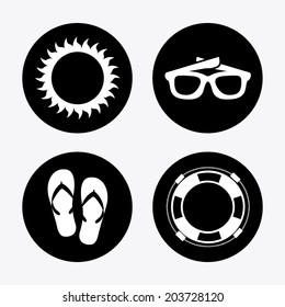 beach design over white background vector illustration