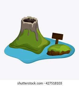 Beach design. Summer icon. Colorful illustration