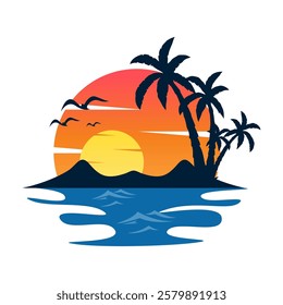 Beach Designs Vector Art and Graphics