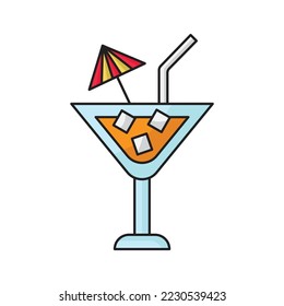 Beach drink icon vector illustration- Eps 10