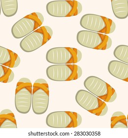 beach equipment flip flop ,seamless pattern