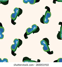 beach equipment goggles ,seamless pattern