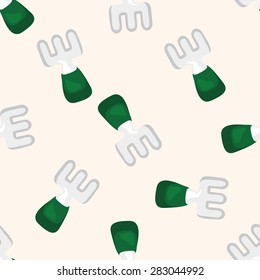 beach equipment shovel ,seamless pattern