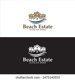 Beach Estate Logo in Vector