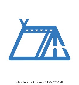 Beach event or tent icon