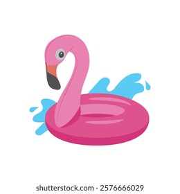 Beach Flamingo, Holidays Vector Illustration