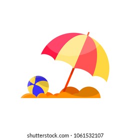 Beach flat icon