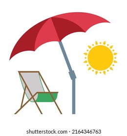 Beach Flat vector icon which can easily modify or edit 