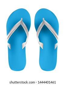 Beach Flip Flop Icon Illustration EPS10
