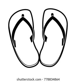 Beach flip flops