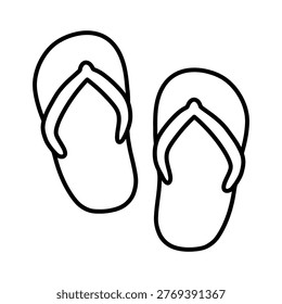 Beach Flip Flops coloring