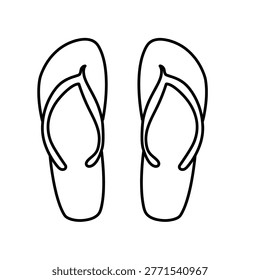 Beach Flip Flops coloring