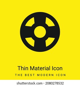 Beach Float minimal bright yellow material icon