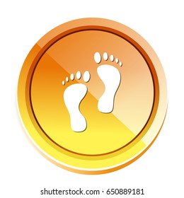 beach footstep icon