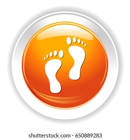 beach footstep icon