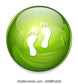 beach footstep icon
