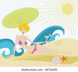 Strandmädchen