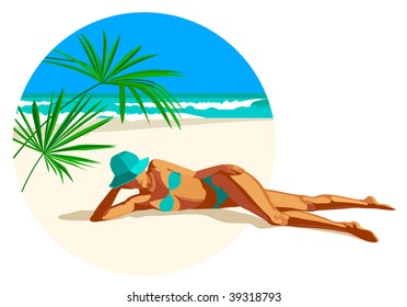 beach girl