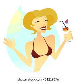 beach girl