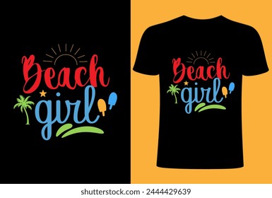 Beach girl Summer T- shirt Design, , Summer typography, vibes, Sun, fashion ,print vector T-shirt Design, Shady beach Summer Sunshine on my Mind T-shirt