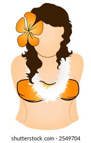 Beach Girl - Vector