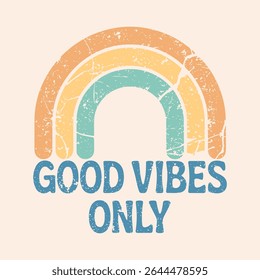 Beach good vibes.  Enjoy beach life. Sunshine paradise graphic print design. Enjoy beach life. Summer vibes artwork.Good vibes only lettering card vector illustration. Quote with inspirational