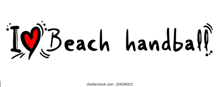 Beach handball love