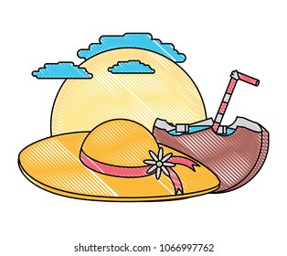 beach hat icon
