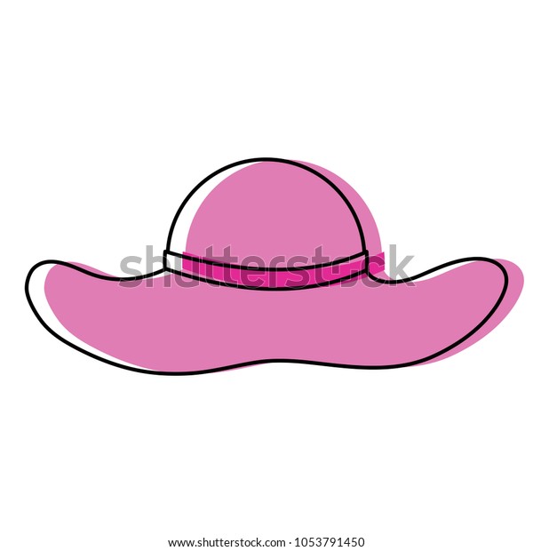 Beach Hat Icon Stock Vector Royalty Free 1053791450