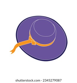 Beach hat icon vector illustration simple design