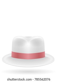beach hat for men stock vector illustration isolated on white background