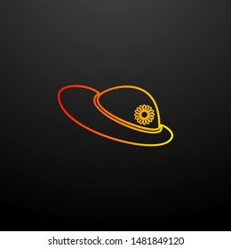 beach hat nolan icon. Elements of woman accessories set. Simple icon for websites, web design, mobile app, info graphics