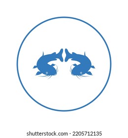 Beach healthy sea fish icon | Circle version icon |