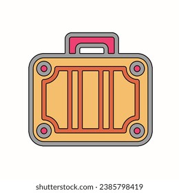 Beach, Holiday, Transportation, Travel line icon vector