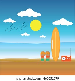 beach holiday, Vector  background