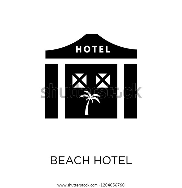 Beach\
Hotel icon. Beach Hotel symbol design from Hotel collection. Simple\
element vector illustration on white\
background.