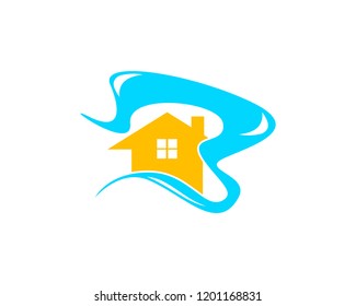 Beach House Logo Design Template