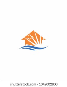 Beach House Logo Vector 001