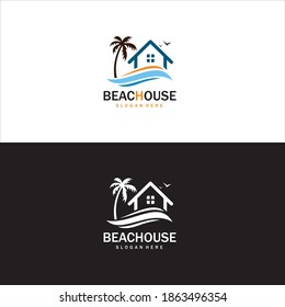  Beach House Logo in Vector