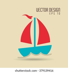 beach icon design 