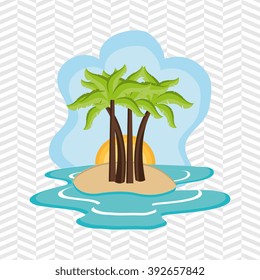 beach icon design 