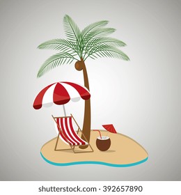 beach icon design 