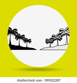 beach icon design 