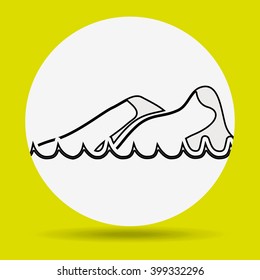 beach icon design 
