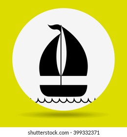 beach icon design 