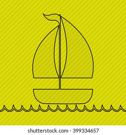 beach icon design 