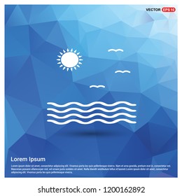beach icon - Free vector icon
