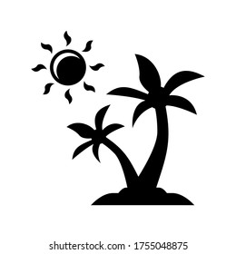 beach  icon or logo isolated sign symbol vector illustration - high quality black style vector icons
