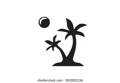 beach icon or logo isolated sign symbol vector illustration - high quality black style vector icons.