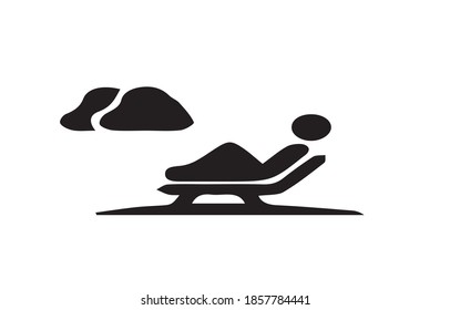 beach icon or logo isolated sign symbol vector illustration - high quality black style vector icons.